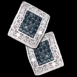 Charriol Black and White Diamond Earrings